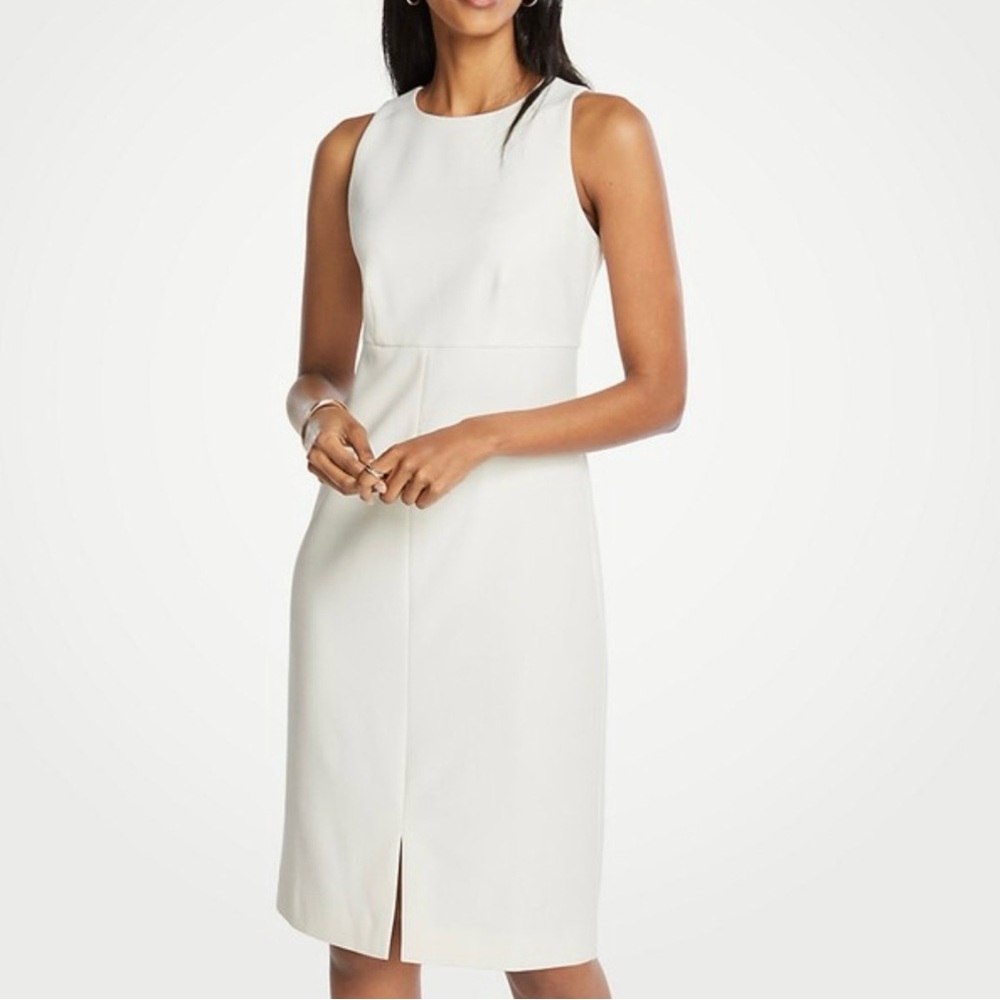 Ann Taylor Cream White Sleeveless Dress - Size 8